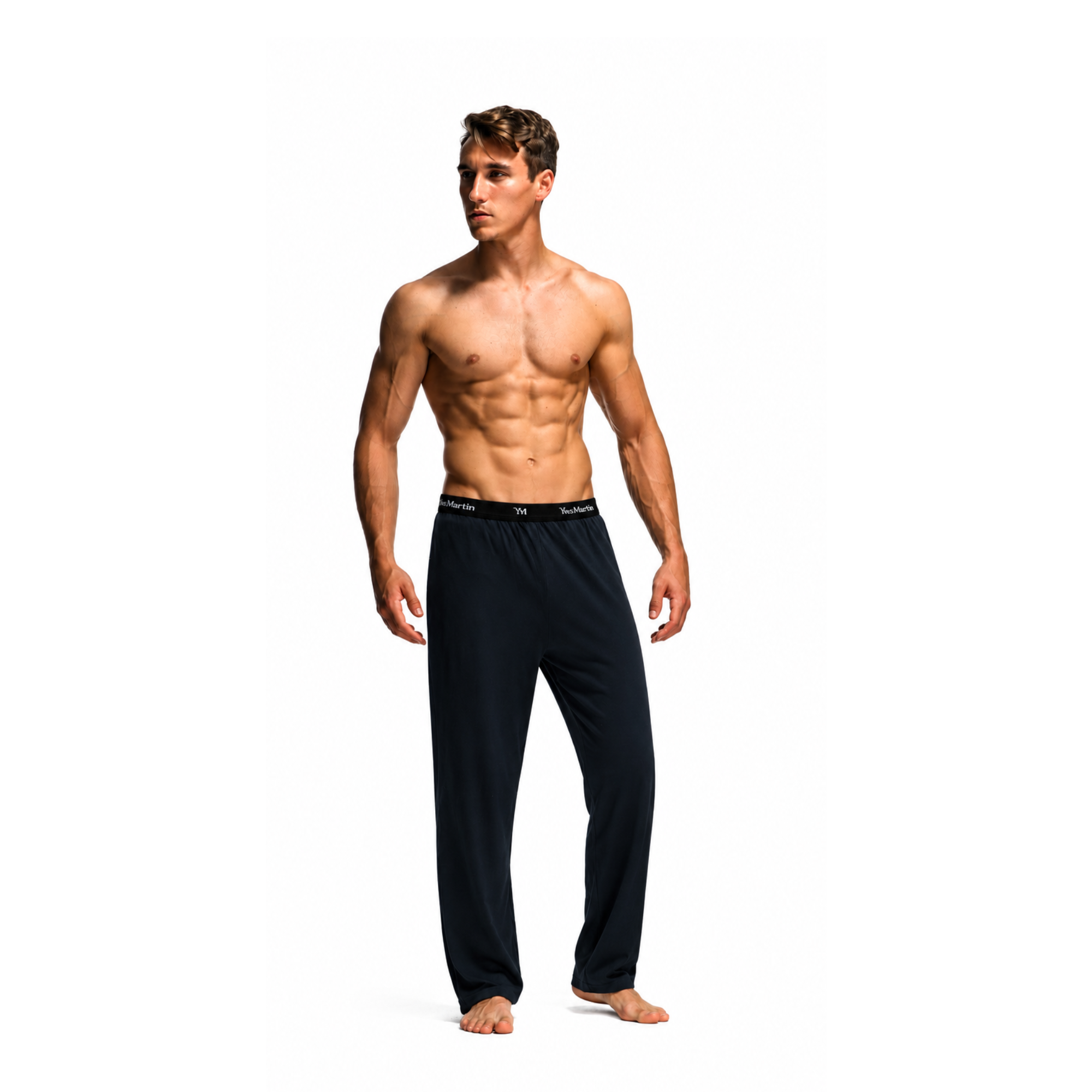 Pantalon en jersey à coupe jambe droite